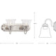 Clear Glass 2-Light Bath & Vanity