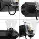 Clear Glass 2-Light Bath & Vanity