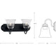 Clear Glass 2-Light Bath & Vanity