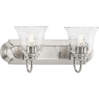 Clear Glass 2-Light Bath & Vanity