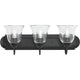 Clear Glass 3-Light Bath & Vanity