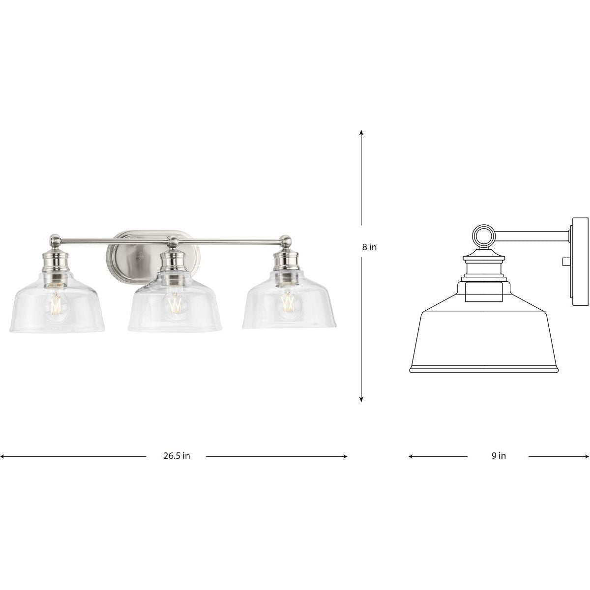 Singleton 3-Light Bath & Vanity