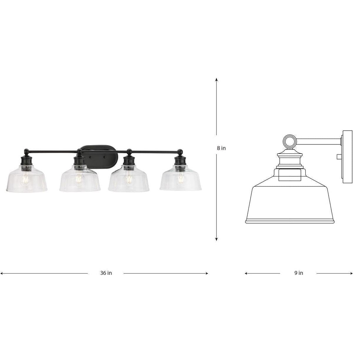 Singleton 4-Light Bath & Vanity