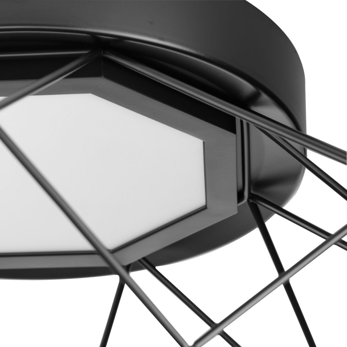 Geodesic LED 3-Light Close-to-Ceiling