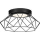 Geodesic LED 3-Light Close-to-Ceiling