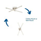 Pivot LED 3-Light Close-to-Ceiling