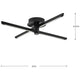 Pivot LED 3-Light Close-to-Ceiling