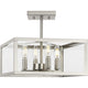 Hilllcrest 13" 4-Light Semi Flush Mount Light