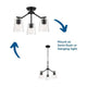 Vertex 3-Light Chandelier