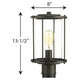 Gunther 1-Light Outdoor Post Light
