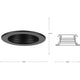 4" Recessed Step Baffle Trim