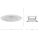 4" Recessed Step Baffle Trim