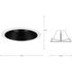 6" Recessed Shallow Baffle Trim
