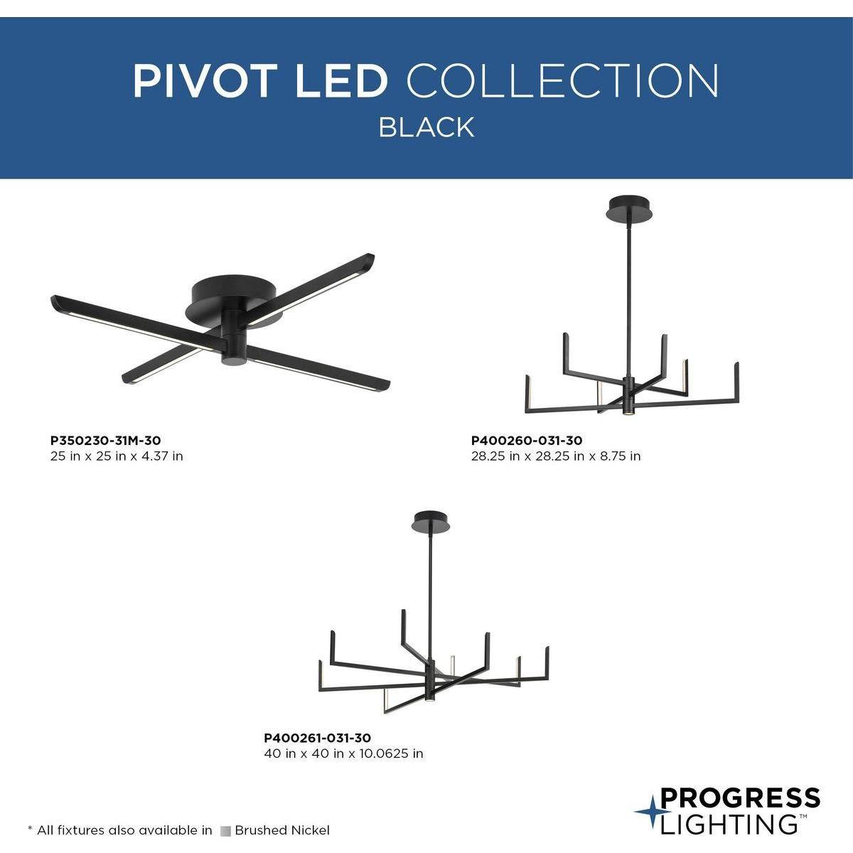 Pivot LED 8-Light Chandelier