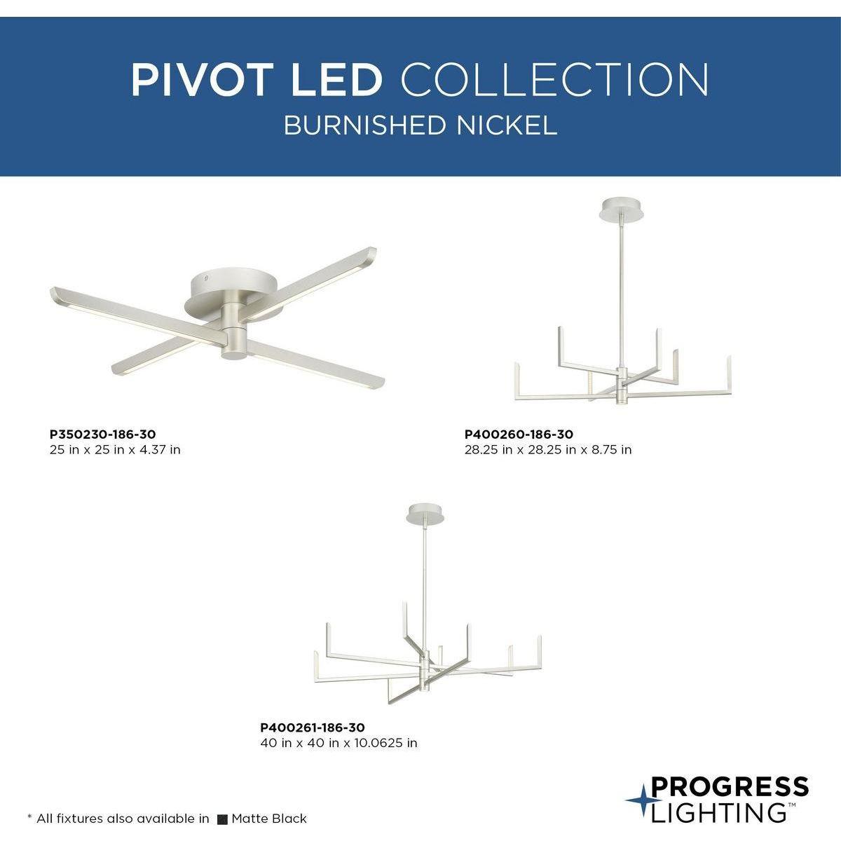 Pivot LED 8-Light Chandelier