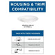 Intrinsic 4" 1-Light Eyeball Recessed Trim