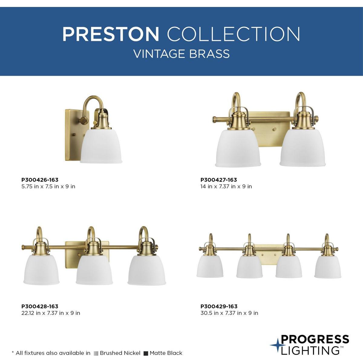 Preston 3-Light Bath & Vanity