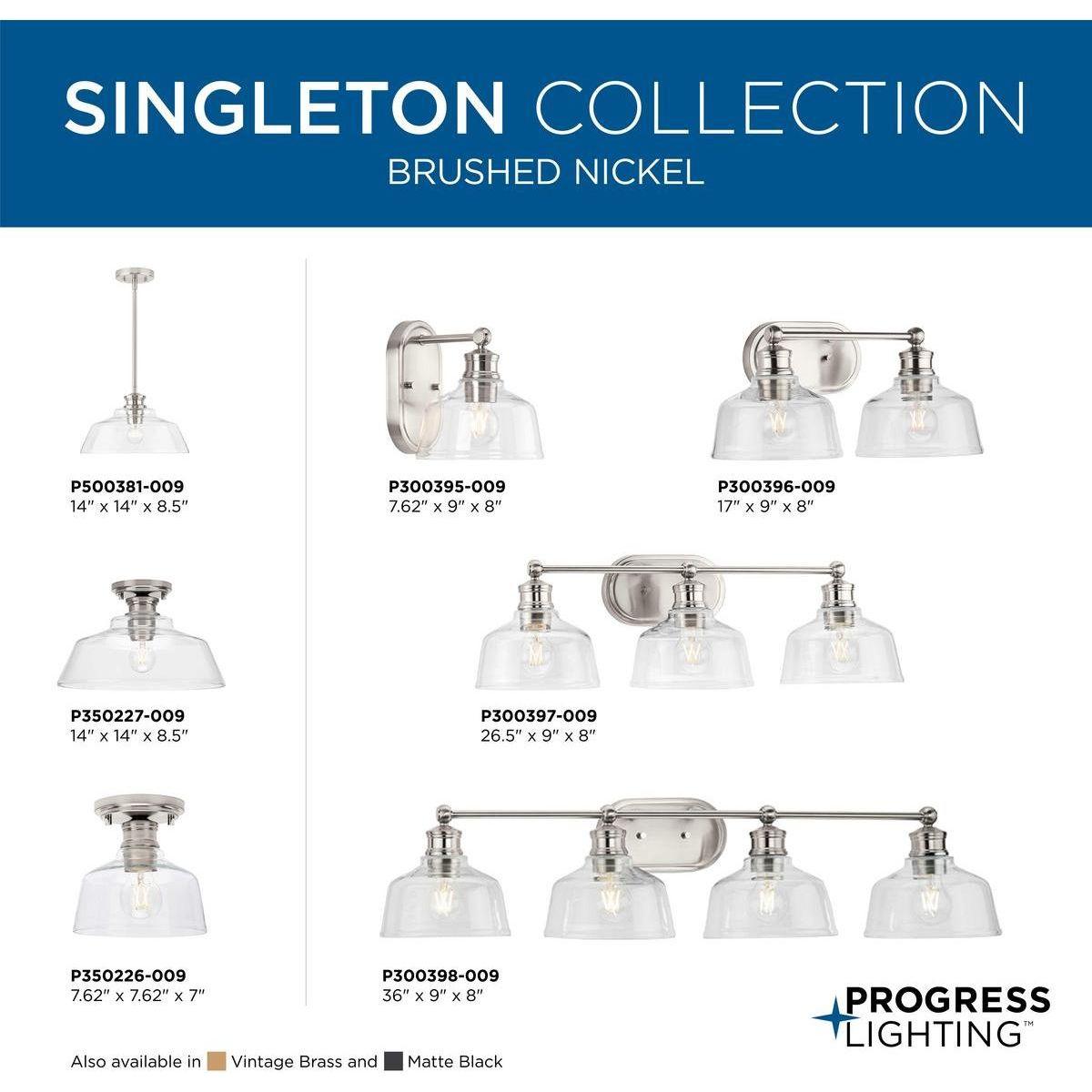 Singleton 3-Light Bath & Vanity