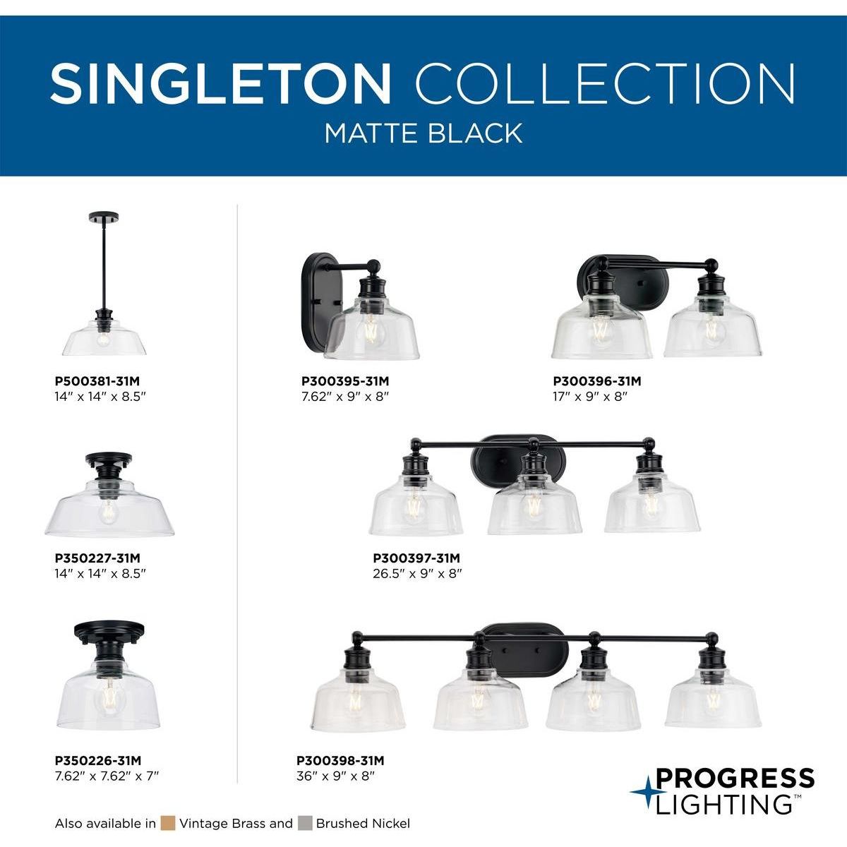 Singleton 1-Light Medium Close-to-Ceiling