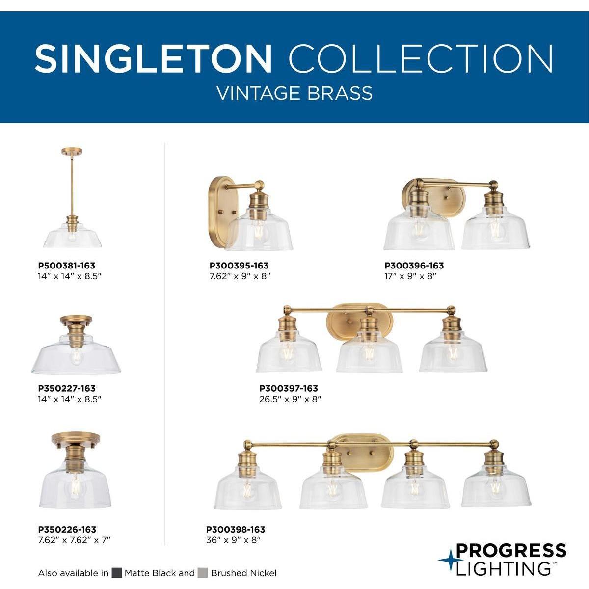 Singleton 3-Light Bath & Vanity