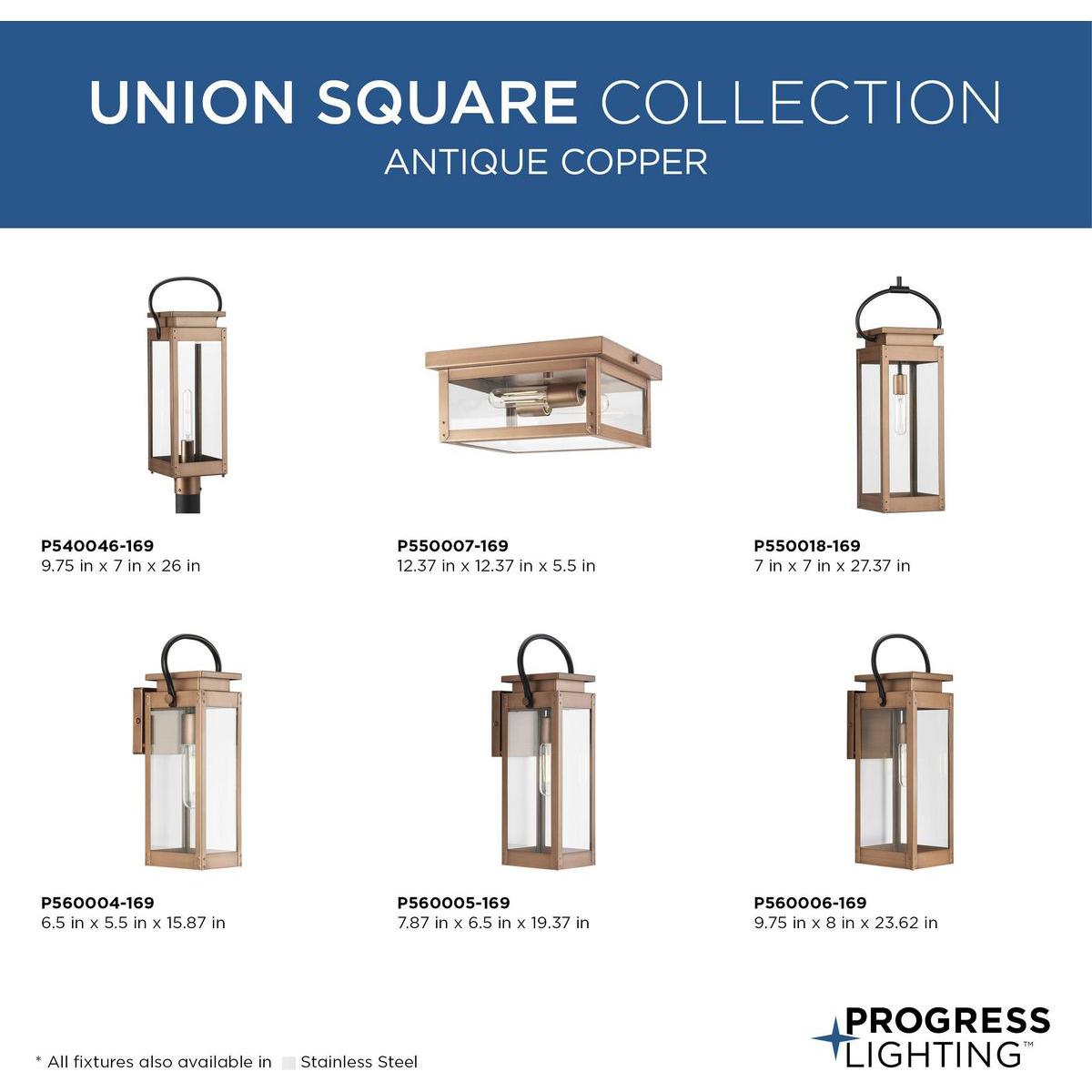 Union Square 2-Light Outdoor Flush Mount