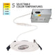 Lotos 4" LED 5-CCT Round Adjustable Recessed Kit
