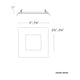 Lotos 6" LED 5-CCT Square Recessed Kit