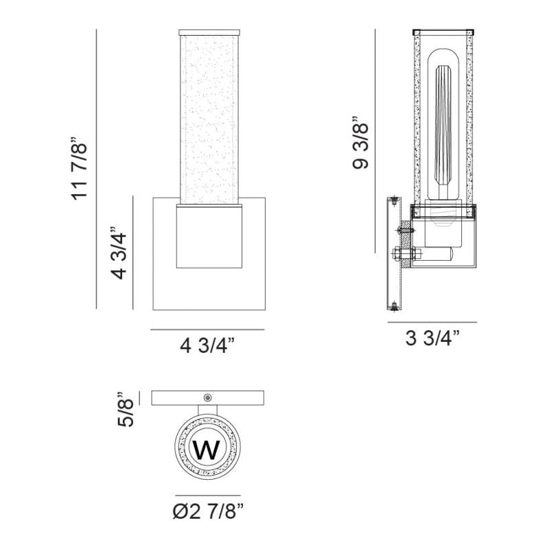 Lonon 11.8" 1-Light Wall Sconce