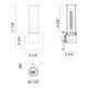 Lonon 11.8" 1-Light Wall Sconce