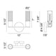 Klarice 2-Light 10" x 9.5" Wall Sconce