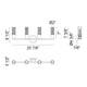 Klarice 4-Light 25.8" x 9.5" Wall Sconce