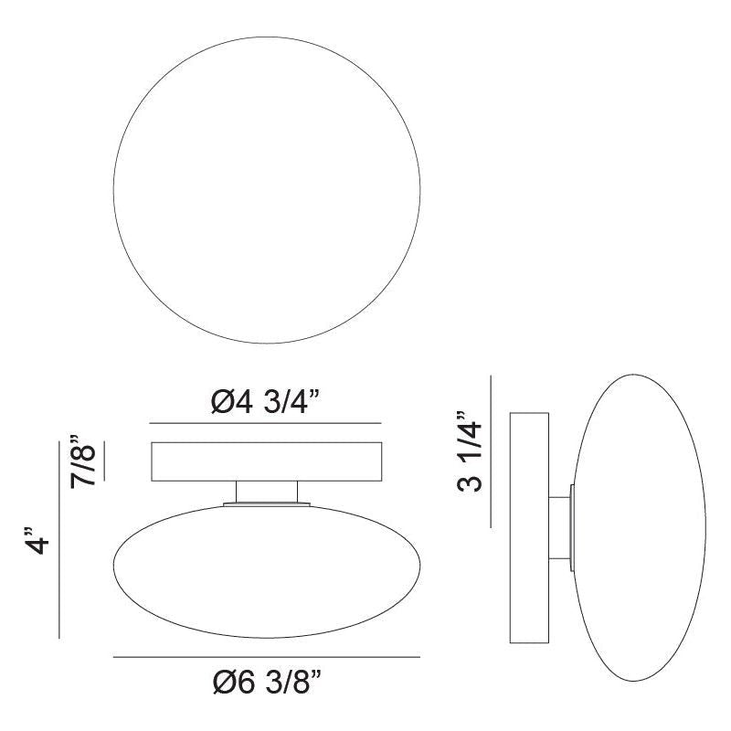 Pearlesque 1-Light 6.3" Wall Sconce