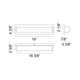 Jensen 1-Light 18" x 4.3" Wall Sconce