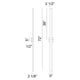 Zayden 1-Light 72" LED Wall Sconce