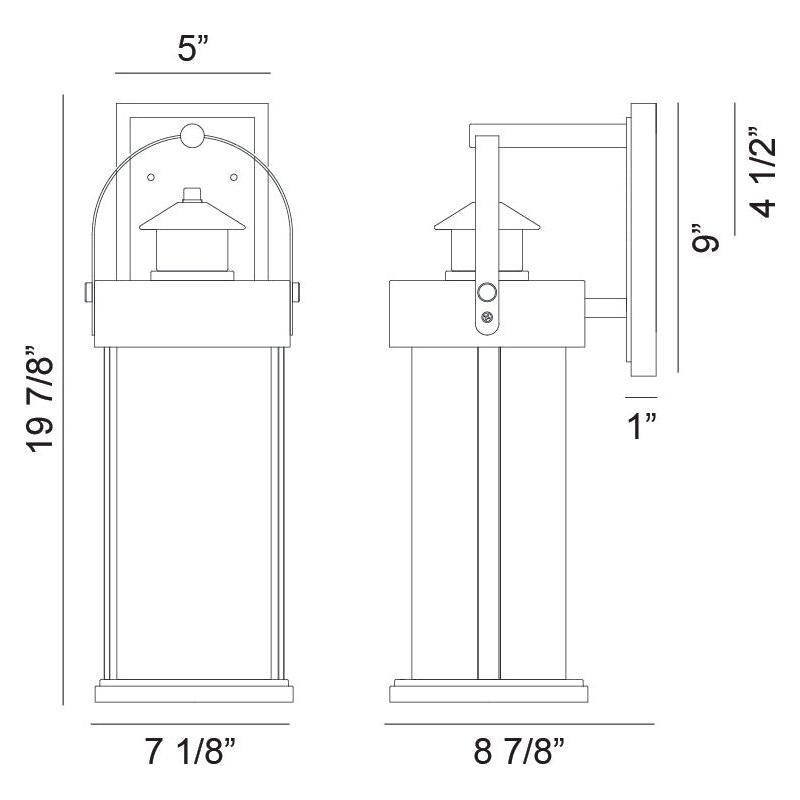 Sophia 1-Light 7.1" x 19.9" Wall Sconce