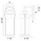 Sophia 1-Light 7.1" x 19.9" Wall Sconce