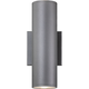 Tubular 2-Light Wall Sconce