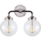 Bistro Double Light Curved Sconce
