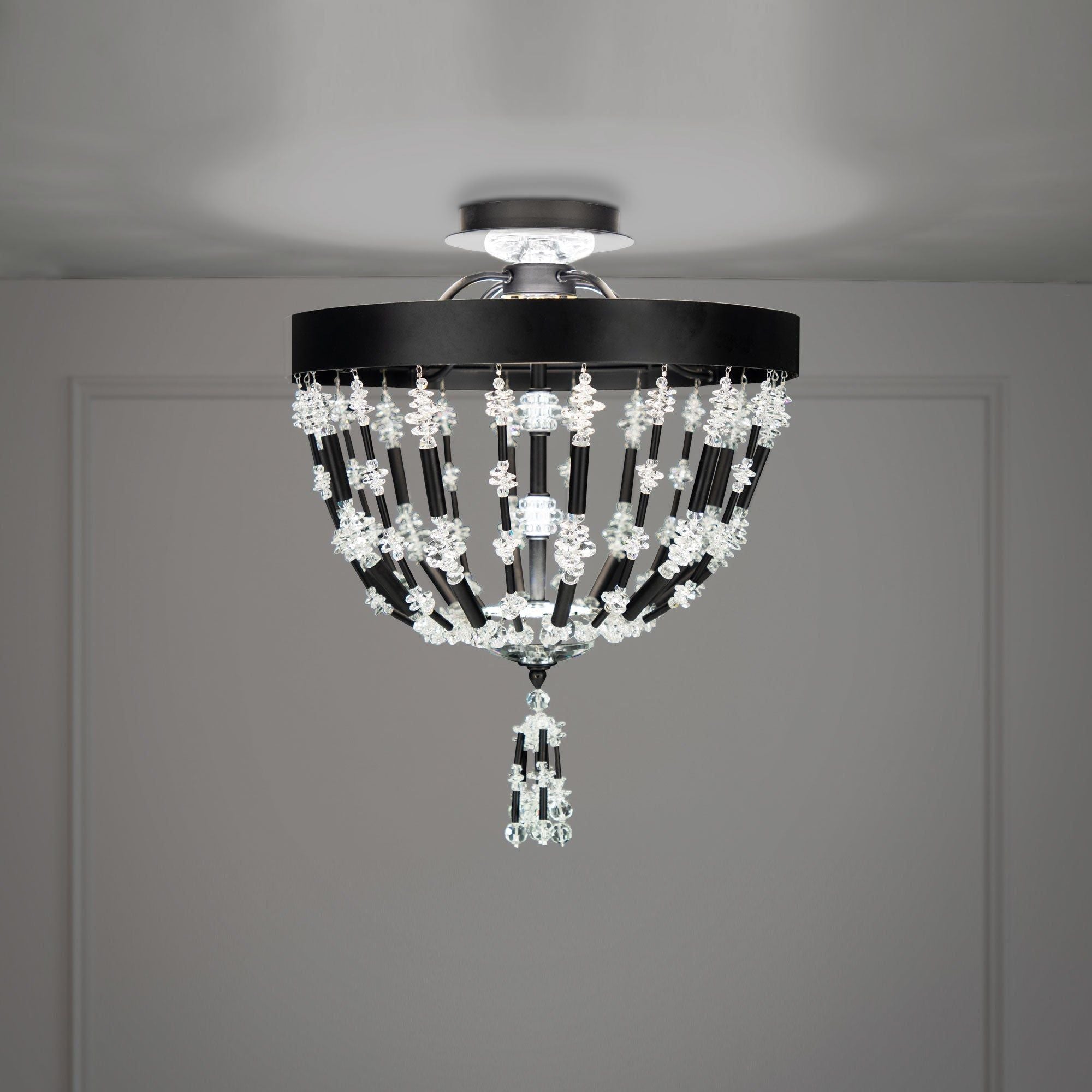 Bali 14" 1-Light LED Semi Flush Mount