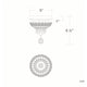 Sterling 5" 1-Light LED Semi Flush Mount