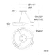 Embrace 34" LED Round Pendant