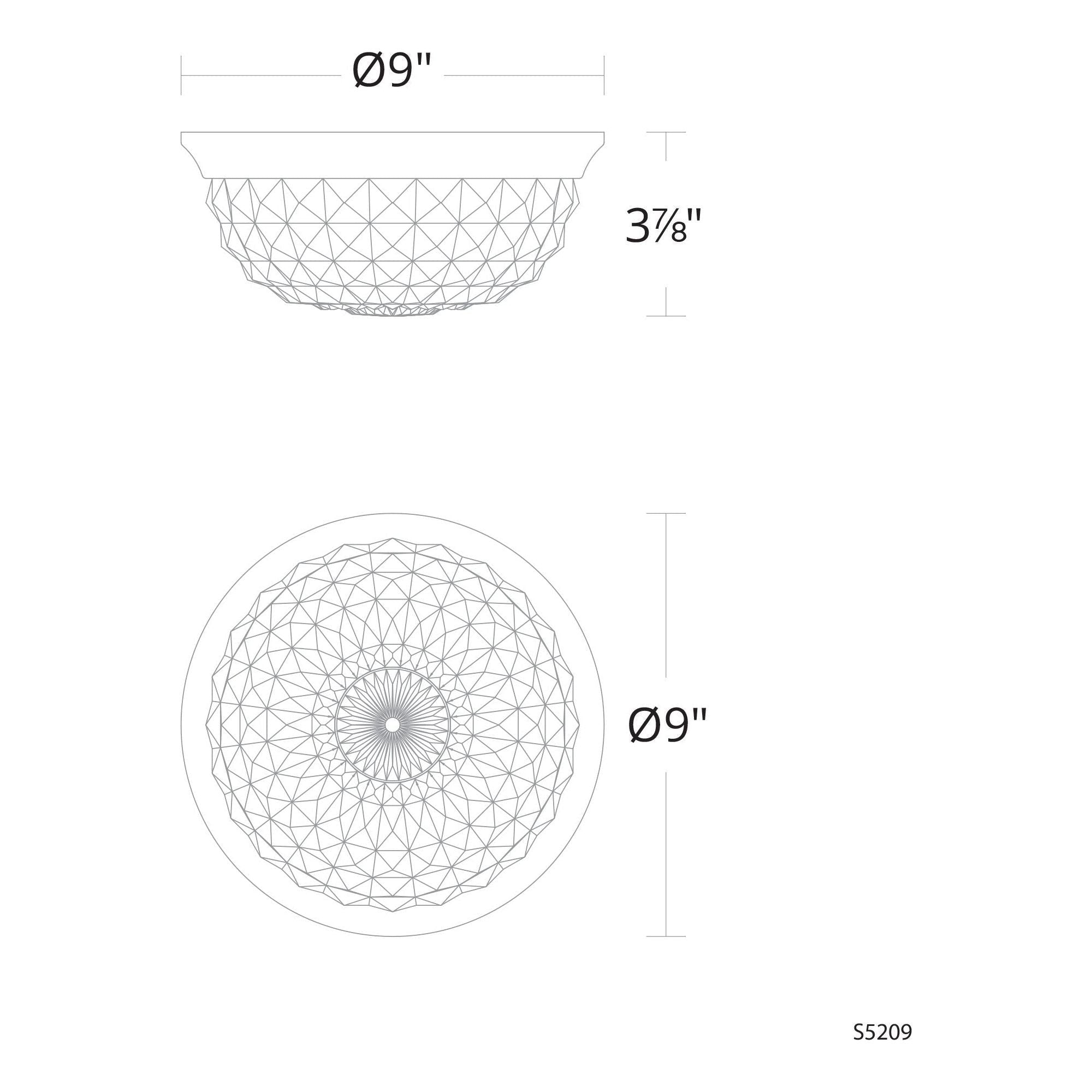 Genoa 9" Round LED Flush Mount