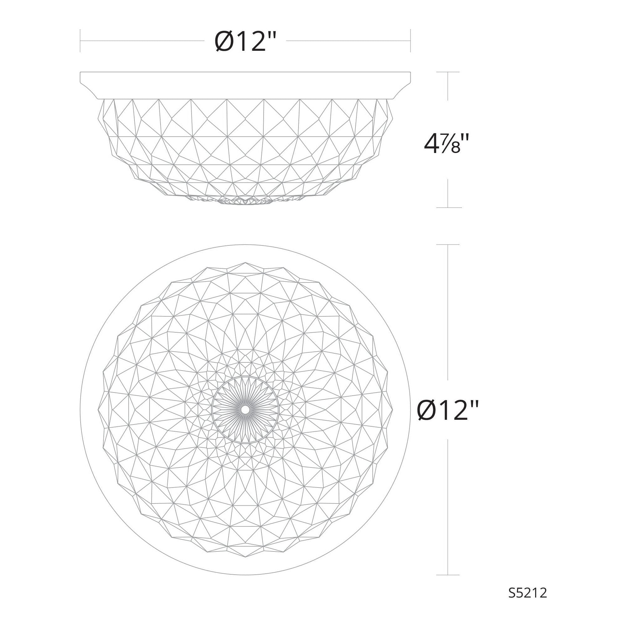 Genoa 12" Round LED Flush Mount