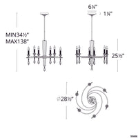 Tempest 6-Light Chandelier