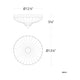 Roma 12" Round LED Flush Mount