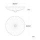 Roma 20" Round LED Flush Mount