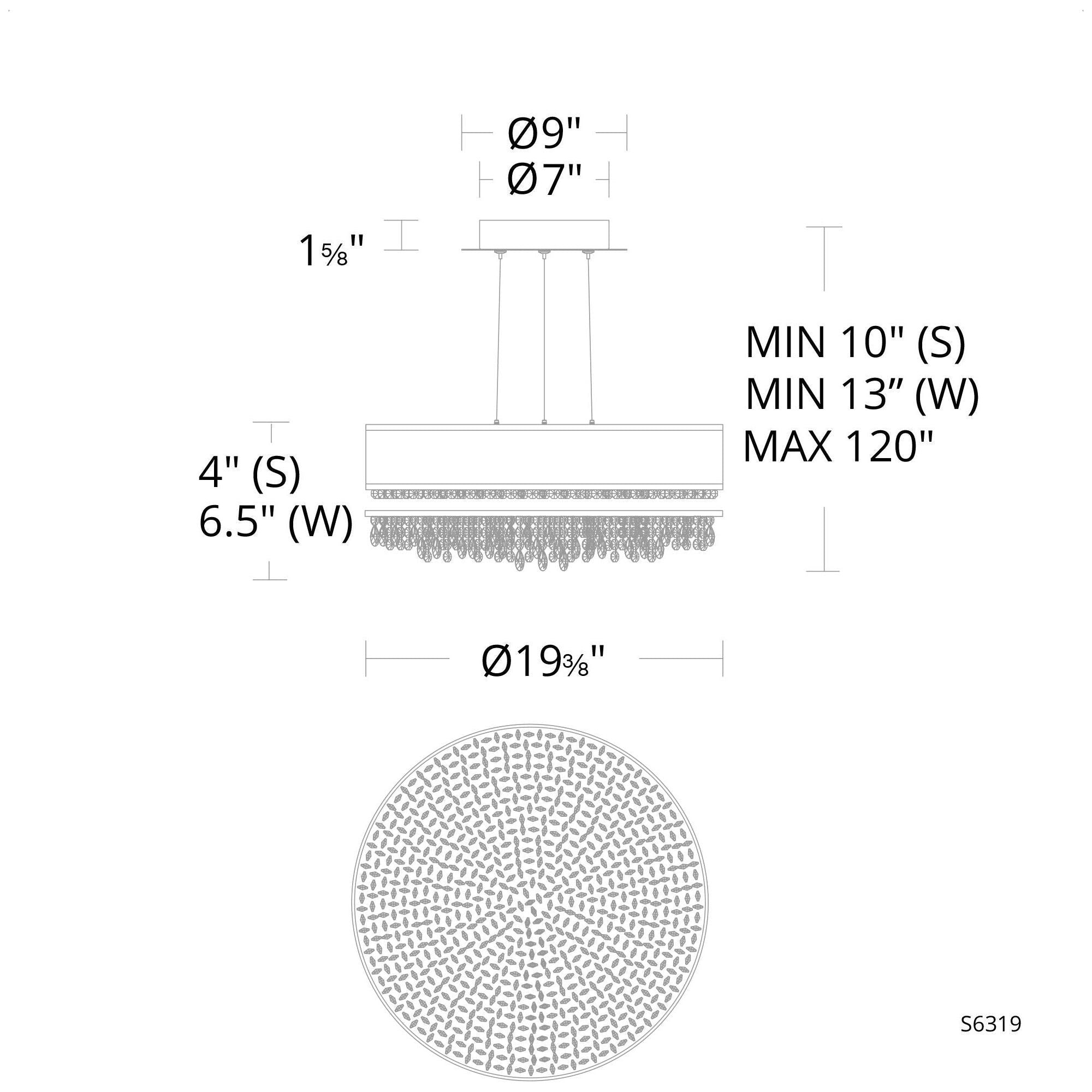 Eclyptix 19.5" LED Round Pendant