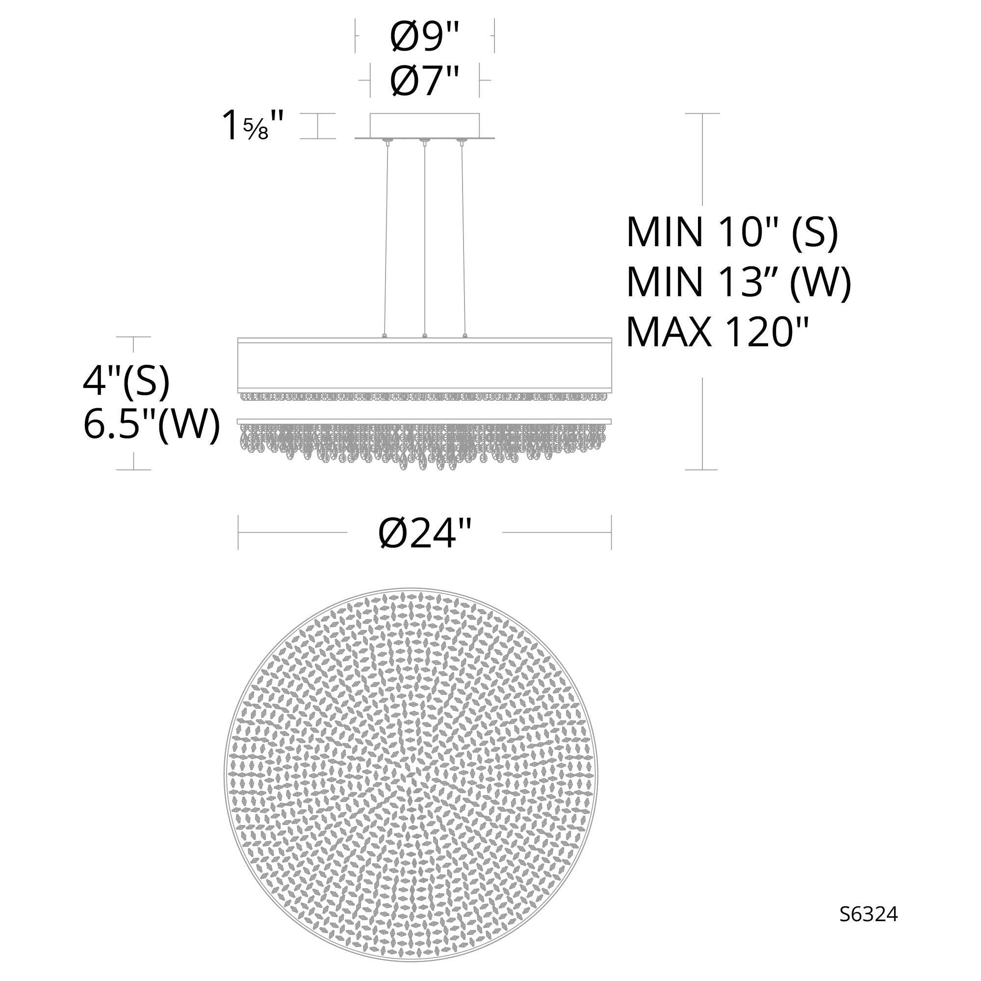 Eclyptix 24" LED Round Pendant