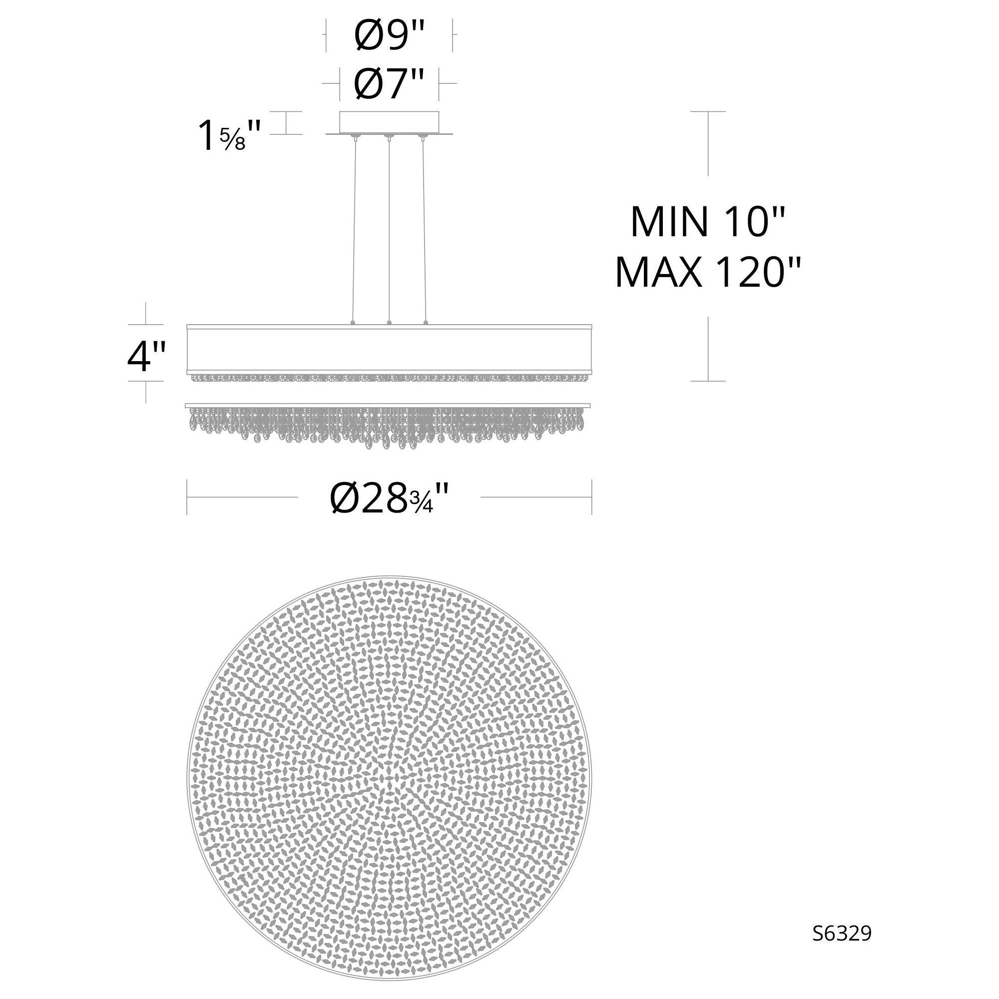 Eclyptix 29" LED Round Pendant