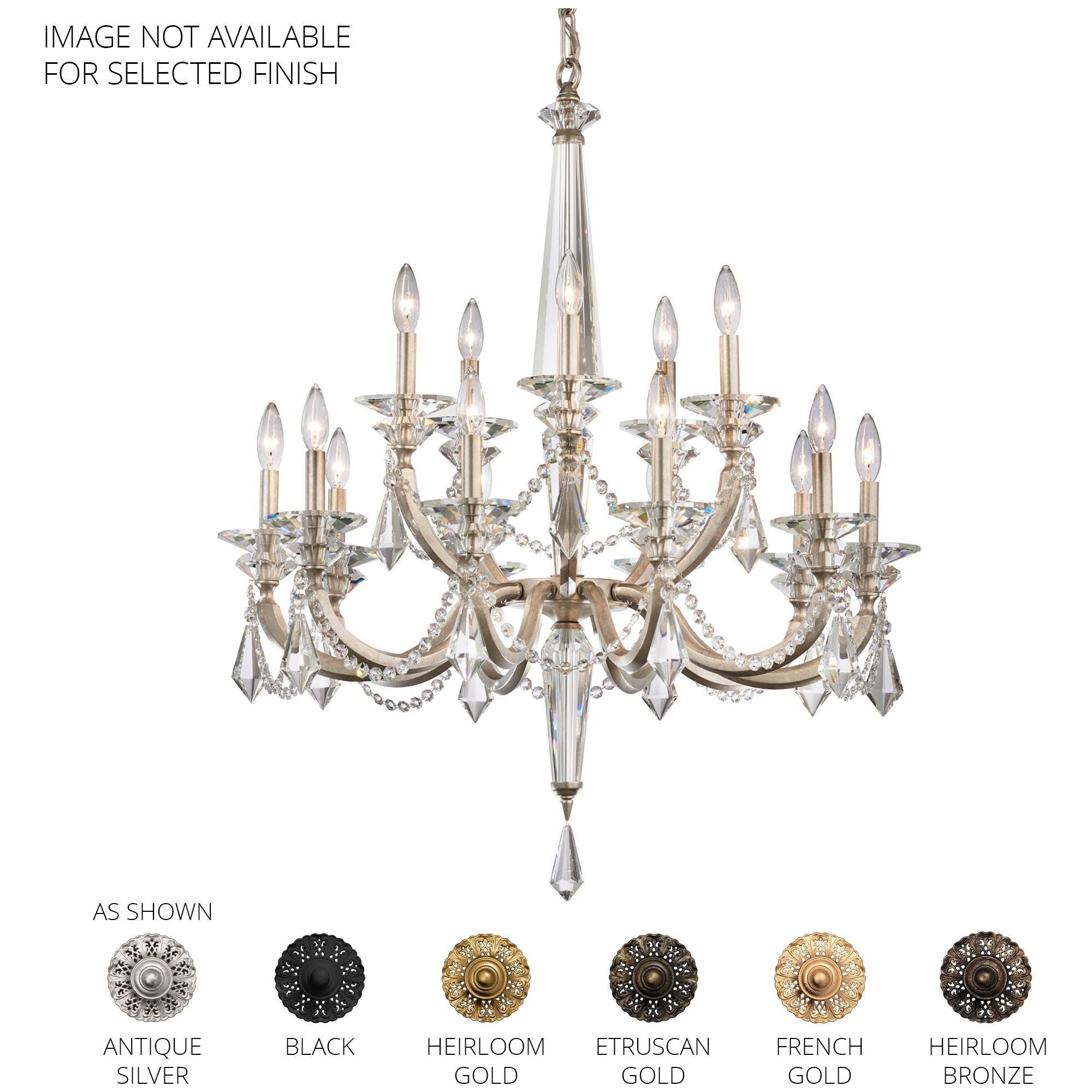 Verona 15-Light 2-Tier 32.5" x 32.5" Chandelier